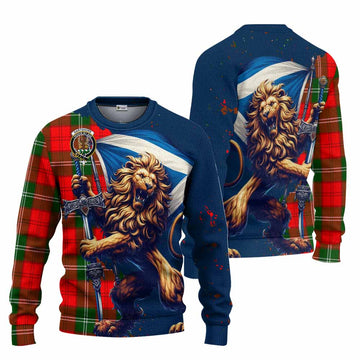 Gartshore Tartan Family Crest Knitted Sweater with Scottish Majestic Lion Unisex - Tartan Vibes Clothing