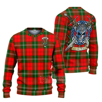 Gartshore Tartan Ugly Sweater with Family Crest Celtic Skull Style Unisex - Tartan Vibes Clothing