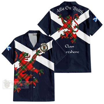 Gartshore Tartan Lion Rampant Hawaiian Shirt Proudly Display Your Heritage with Alba Gu Brath and Clan Name Kid - Tartan Vibes Clothing