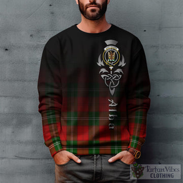 Gartshore Tartan Sweatshirt Featuring Alba Gu Brath Family Crest Celtic Inspired