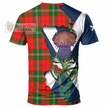 Gartshore Tartan Family Crest T-Shirt Scottish Thistle Celtic Inspired