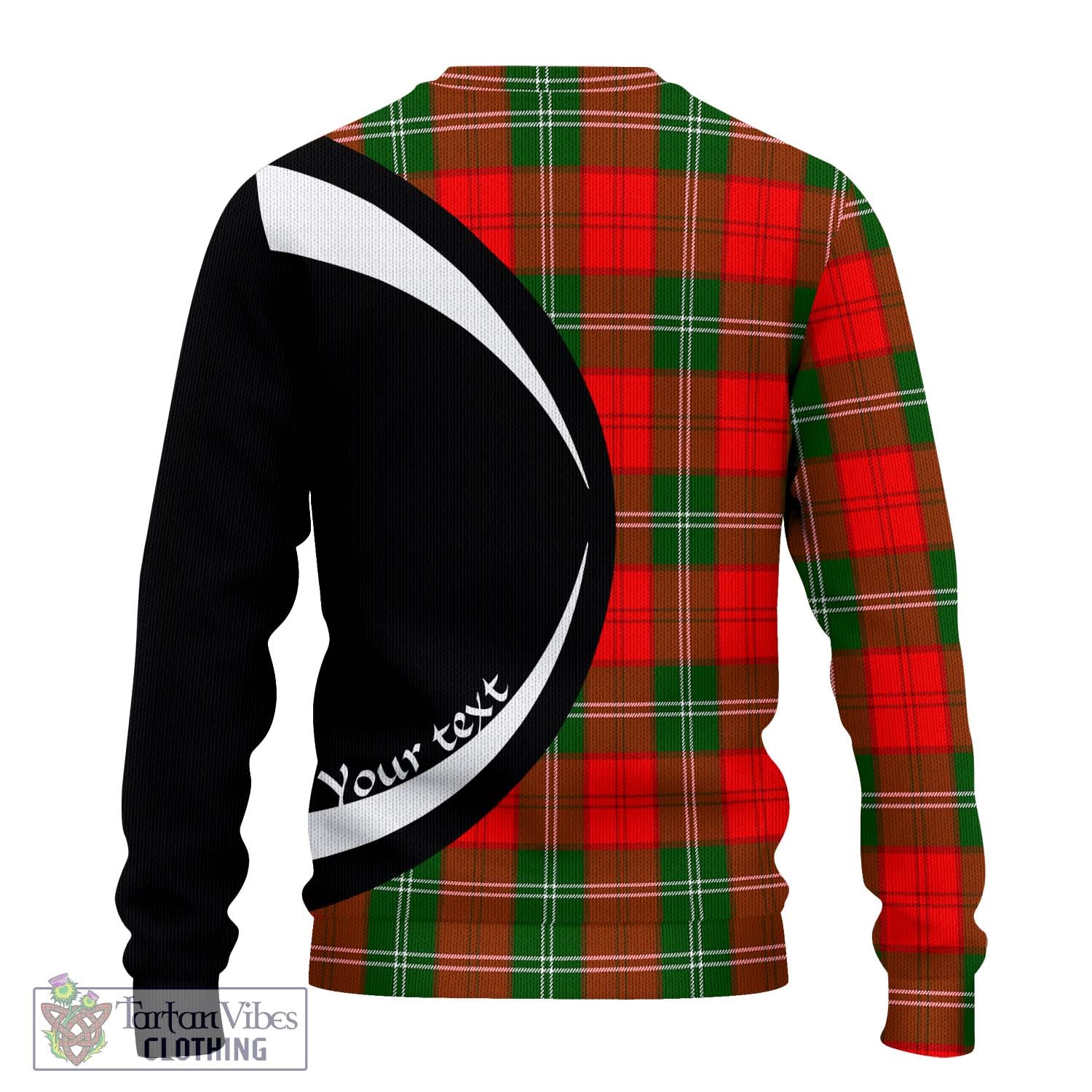 Gartshore Tartan Ugly Sweater with Family Crest Circle Style - Tartan Vibes Clothing