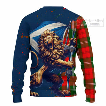 Gartshore Tartan Family Crest Knitted Sweater with Scottish Majestic Lion - Tartan Vibes Clothing
