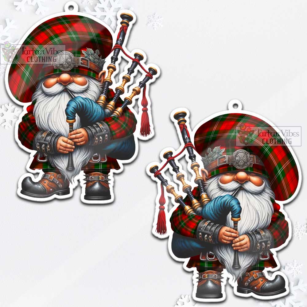 Gartshore Tartan Bagpiper Gnome Christmas Ornament - Tartan Vibes Clothing