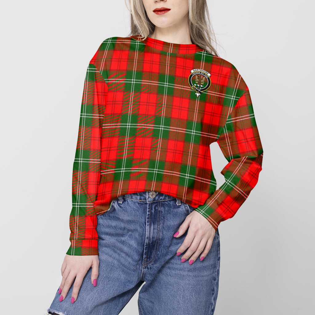 Gartshore Tartan Sweatshirt with Family Crest - Tartan Vibes Clothing