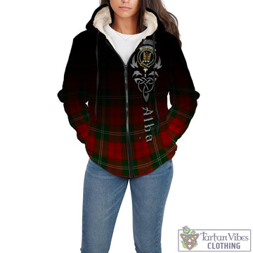 Gartshore Tartan Sherpa Hoodie Featuring Alba Gu Brath Family Crest Celtic Inspired - Tartan Vibes Clothing