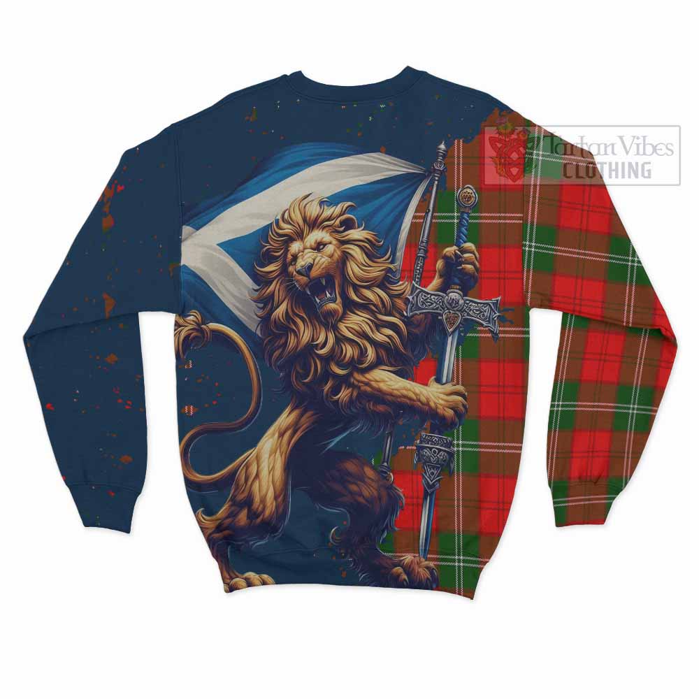 Gartshore Tartan Family Crest Sweatshirt with Scottish Majestic Lion - Tartan Vibes Clothing
