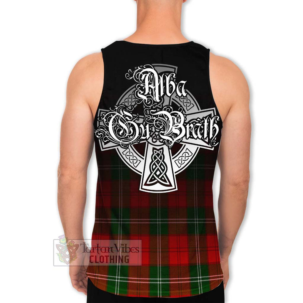 Gartshore Tartan Men's Tank Top Featuring Alba Gu Brath Family Crest Celtic Inspired - Tartan Vibes Clothing