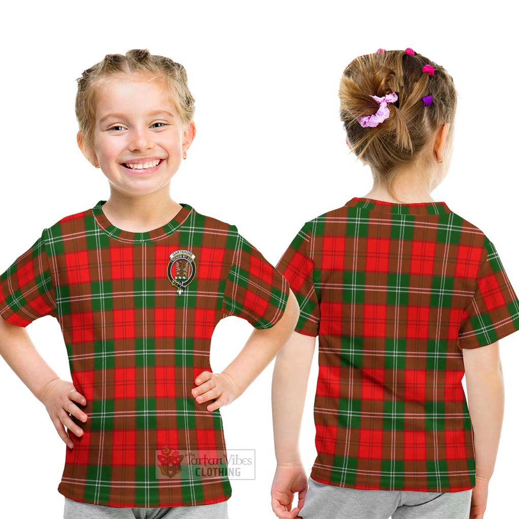 Gartshore Tartan Kid T-Shirt with Family Crest - Tartan Vibes Clothing