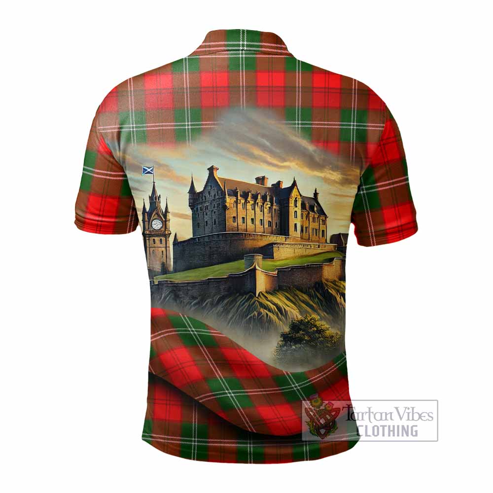 Tartan Vibes Clothing Gartshore Tartan Family Crest Polo Shirt with Scottish Ancient Castle Stype