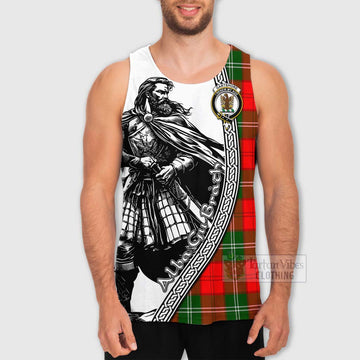 Gartshore Tartan Clan Crest Men's Tank Top with Highlander Warrior Celtic Style - Tartan Vibes Clothing