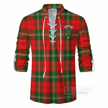 Gartshore Tartan Ghillie Kilt Shirt with Family Crest DNA In Me Style - Tartan Vibes Clothing