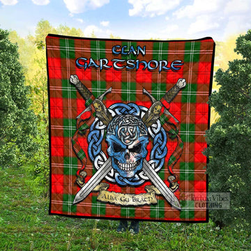 Gartshore Tartan Quilt with Celtic Skull Alba Gu Brath Style - Tartan Vibes Clothing