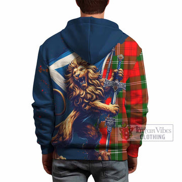 Gartshore Tartan Family Crest Hoodie with Scottish Majestic Lion - Tartan Vibes Clothing