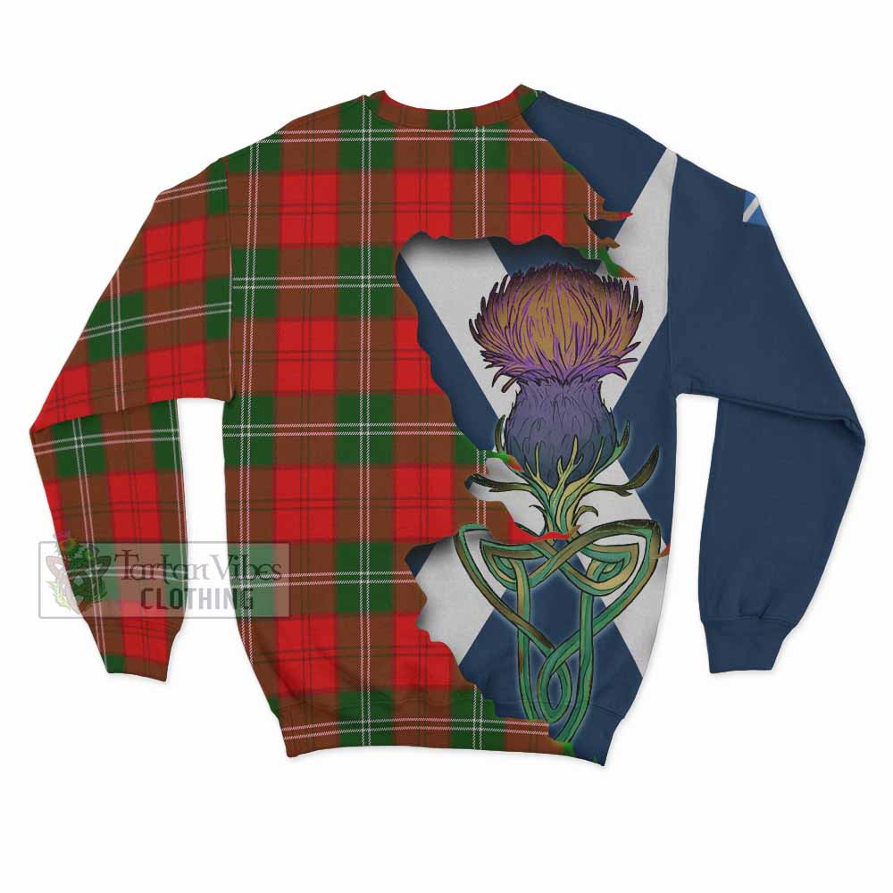 Gartshore Tartan Family Crest Sweatshirt Scottish Thistle Celtic Inspired - Tartan Vibes Clothing
