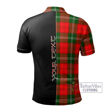 Gartshore Tartan Polo Shirt with Family Crest and Half Of Me Style - Tartan Vibes Clothing