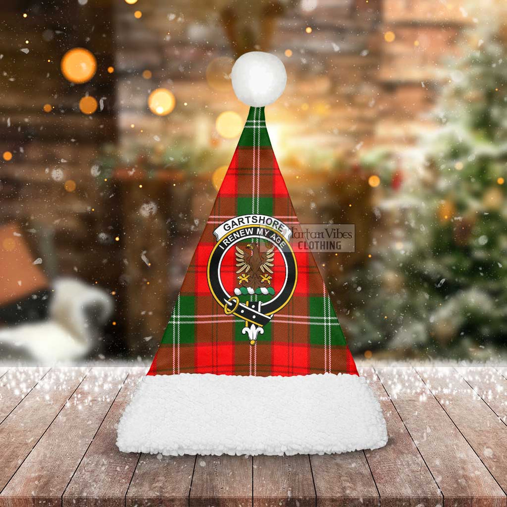 Gartshore Tartan Christmas Santa Hats with Family Crest - Tartan Vibes Clothing