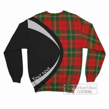 Gartshore Tartan Sweatshirt with Family Crest Circle Style - Tartan Vibes Clothing