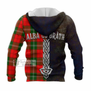 Gartshore Tartan Family Crest Knitted Hoodie Alba Gu Brath Be Brave Lion Ancient Style - Tartan Vibes Clothing