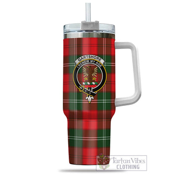 Gartshore Tartan Tumbler with Handle with Family Crest - Tartan Vibes Clothing