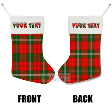 Gartshore Tartan Christmas Stocking with Personalized Text - Tartan Vibes Clothing