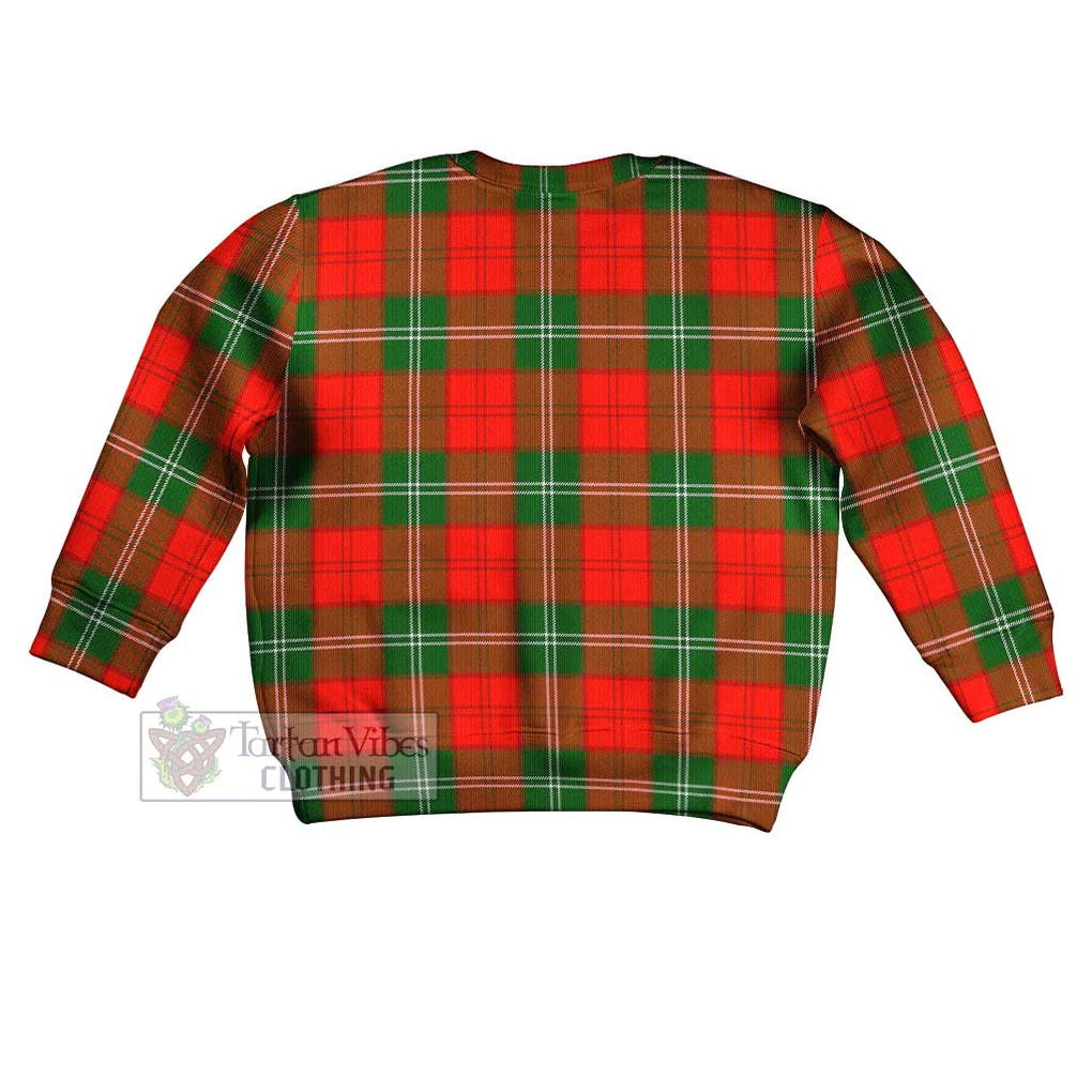 Gartshore Tartan Kid Ugly Sweater with Family Crest - Tartan Vibes Clothing
