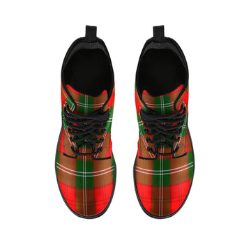 Gartshore Tartan Leather Boots - Tartan Vibes Clothing