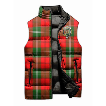 Gartshore Tartan Sleeveless Puffer Jacket with Family Crest - Tartan Vibes Clothing