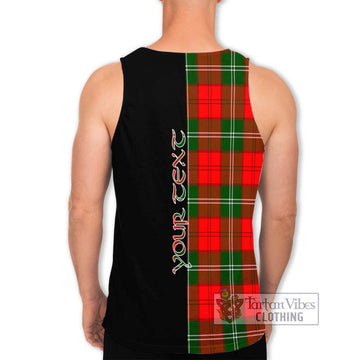 Gartshore Tartan Men's Tank Top with Family Crest and Half Of Me Style - Tartan Vibes Clothing
