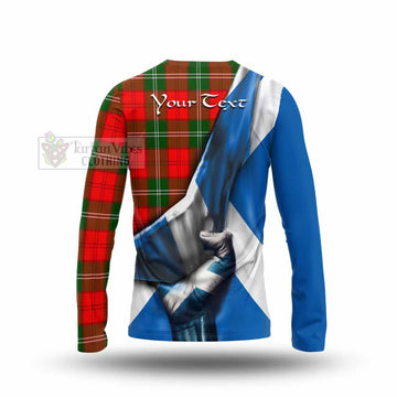 Gartshore Tartan Long Sleeve T-Shirt with Family Crest Scotland Patriotic Style - Tartan Vibes Clothing