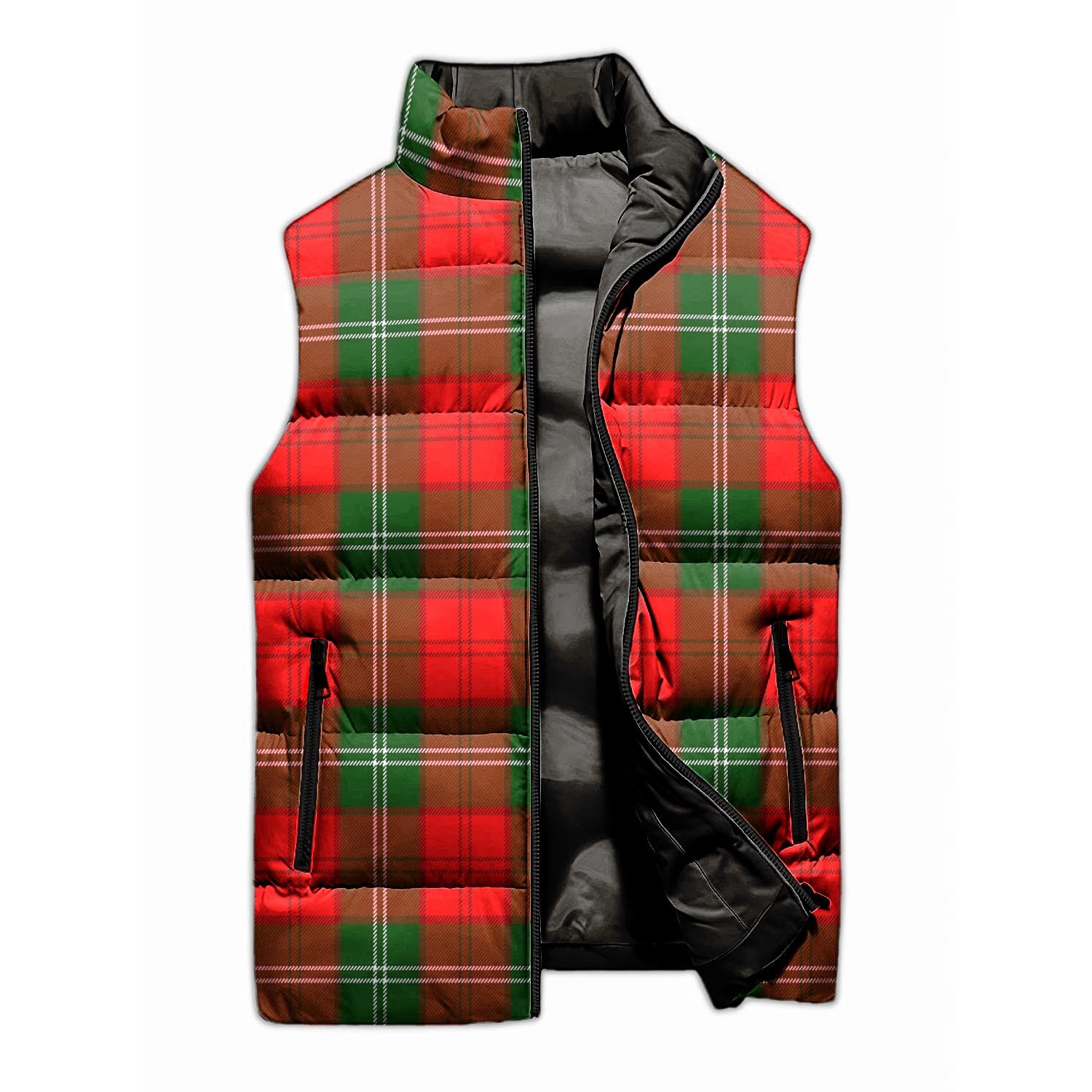 Gartshore Tartan Sleeveless Puffer Jacket Unisex M - Tartan Vibes Clothing