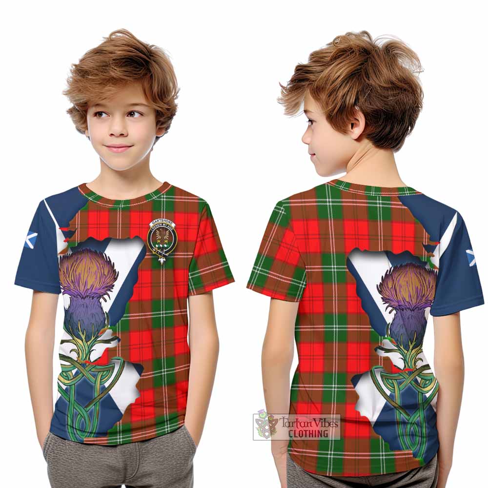 Gartshore Tartan Family Crest Kid T-Shirt Scottish Thistle Celtic Inspired - Tartan Vibes Clothing