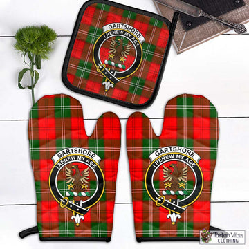Gartshore Tartan Combo Oven Mitt & Pot-Holder with Family Crest - Tartan Vibes Clothing