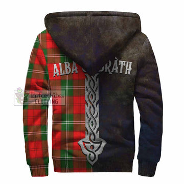 Gartshore Tartan Family Crest Sherpa Hoodie Alba Gu Brath Be Brave Lion Ancient Style - Tartan Vibes Clothing