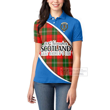 Gartshore Family Crest Tartan Women's Polo Shirt Celebrate Saint Andrew's Day in Style - Tartan Vibes Clothing