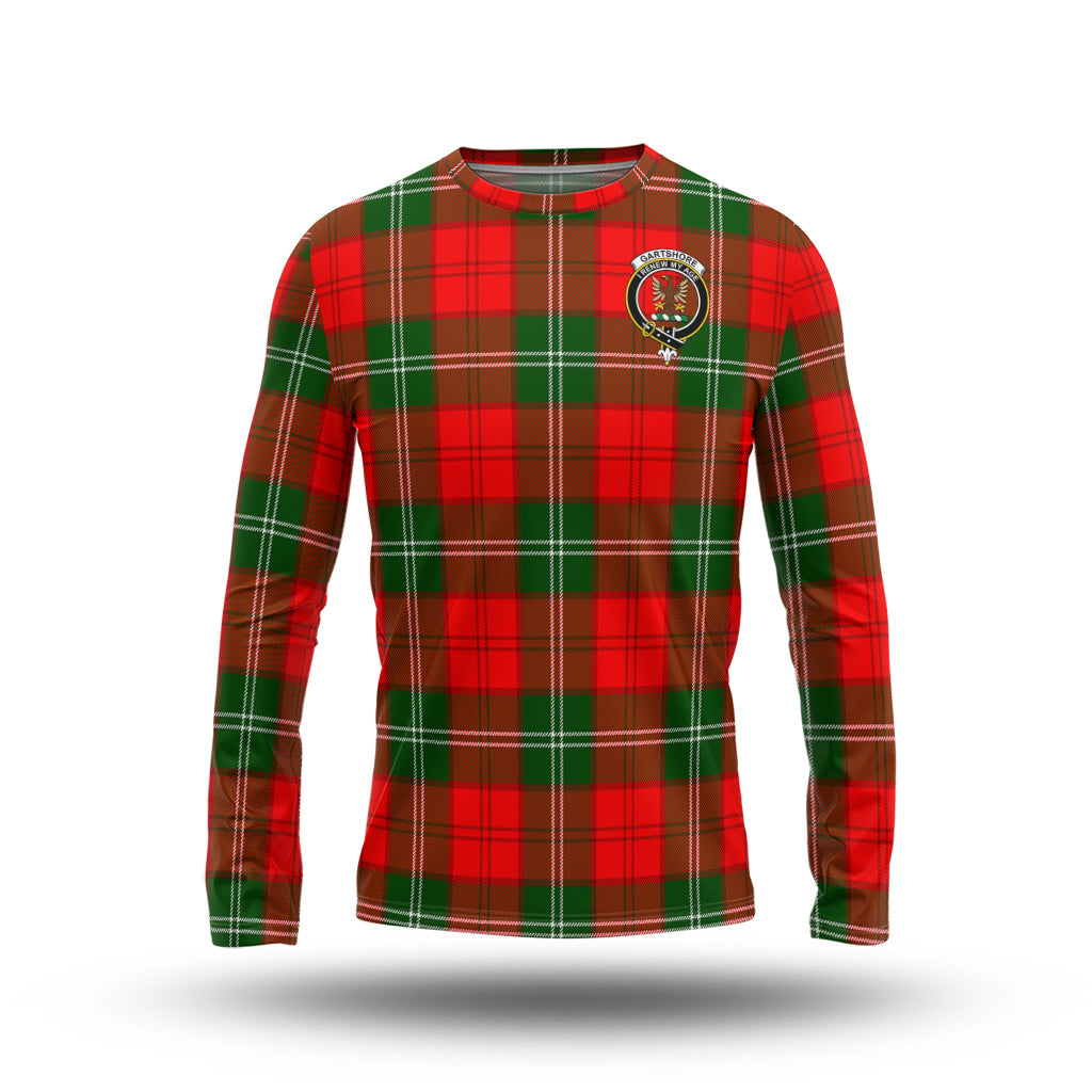 Gartshore Tartan Long Sleeve T-Shirt with Family Crest - Tartan Vibes Clothing