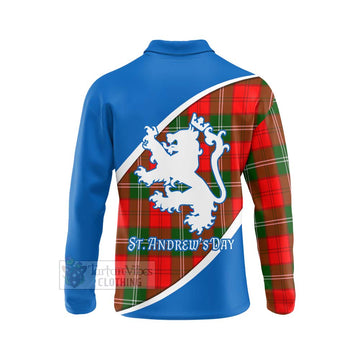 Gartshore Family Crest Tartan Long Sleeve Polo Shirt Celebrate Saint Andrew's Day in Style - Tartan Vibes Clothing