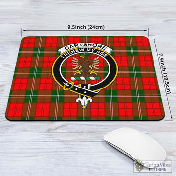 Gartshore Tartan Mouse Pad with Family Crest