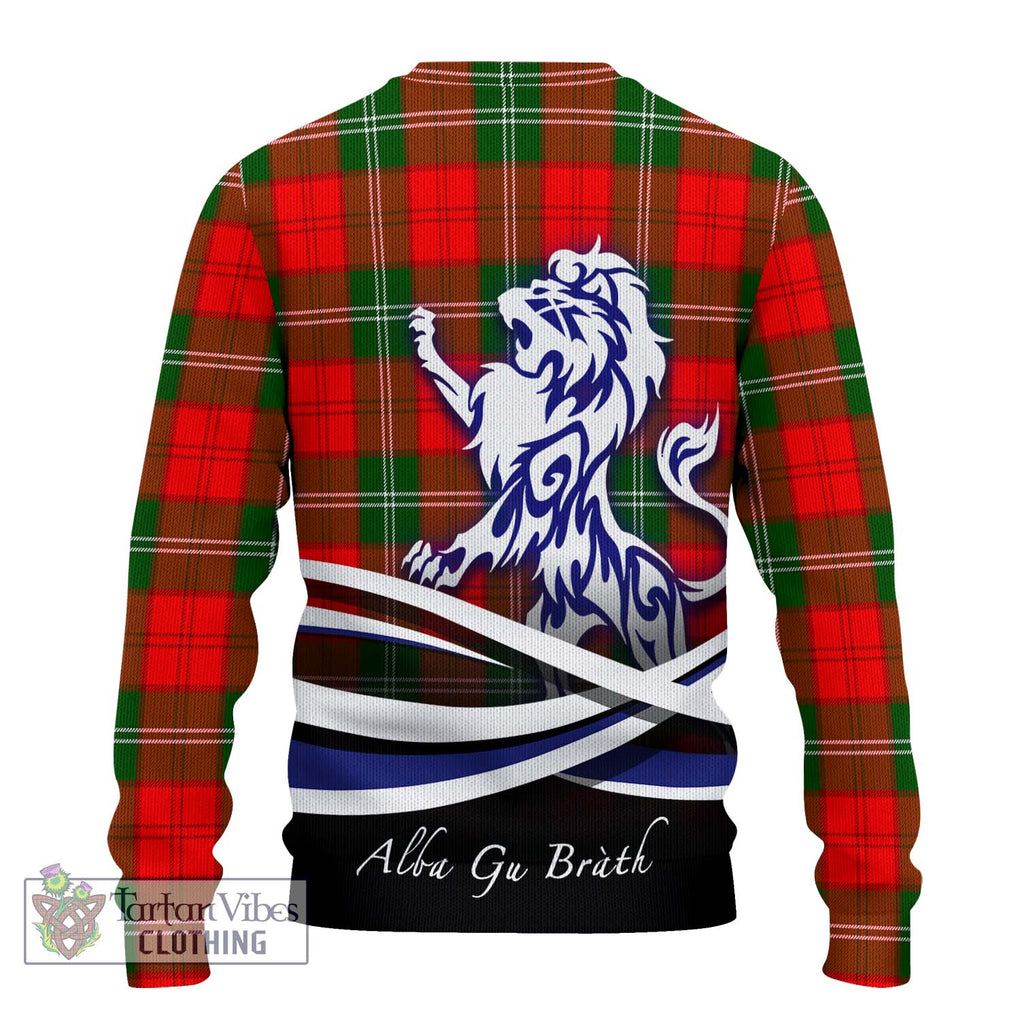 Gartshore Tartan Ugly Sweater with Alba Gu Brath Regal Lion Emblem - Tartan Vibes Clothing
