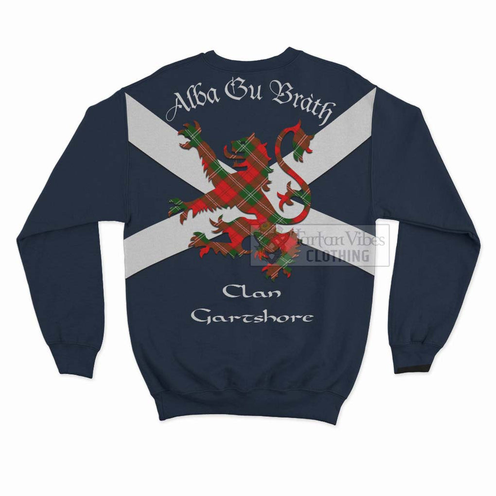 Gartshore Tartan Lion Rampant Sweatshirt Proudly Display Your Heritage with Alba Gu Brath and Clan Name - Tartan Vibes Clothing