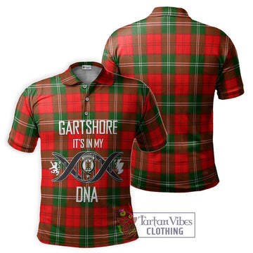 Gartshore Tartan Polo Shirt with Family Crest DNA In Me Style - Tartan Vibes Clothing