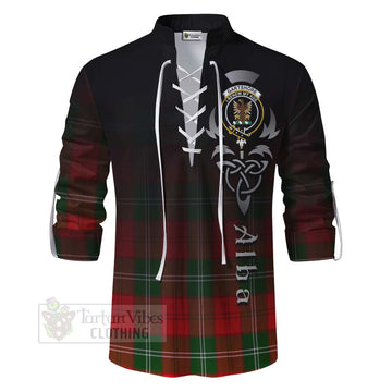 Gartshore Tartan Ghillie Kilt Shirt Featuring Alba Gu Brath Family Crest Celtic Inspired - Tartan Vibes Clothing