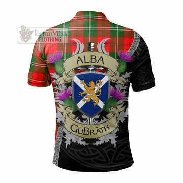 Gartshore Tartan Family Crest Polo Shirt Lion Rampant Royal Thistle Shield Celtic Inspired - Tartan Vibes Clothing