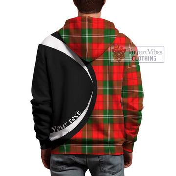 Gartshore Tartan Hoodie with Family Crest Circle Style - Tartan Vibes Clothing