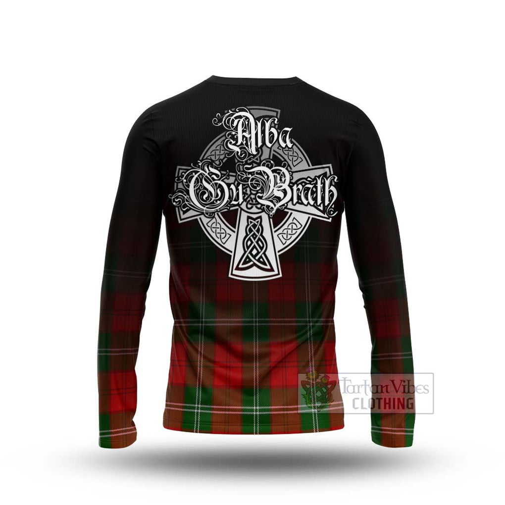 Gartshore Tartan Long Sleeve T-Shirt Featuring Alba Gu Brath Family Crest Celtic Inspired - Tartan Vibes Clothing