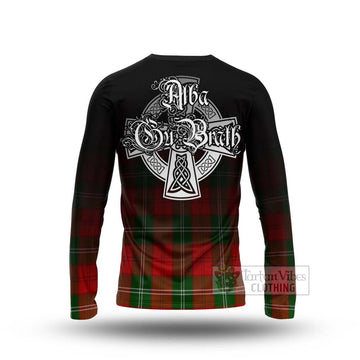 Gartshore Tartan Long Sleeve T-Shirt Featuring Alba Gu Brath Family Crest Celtic Inspired - Tartan Vibes Clothing