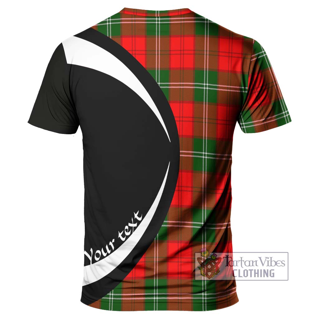Tartan Vibes Clothing Gartshore Tartan T-Shirt with Family Crest Circle Style