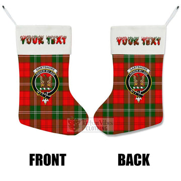 Gartshore Tartan Family Crest Christmas Stocking with Personalized Text - Tartan Vibes Clothing