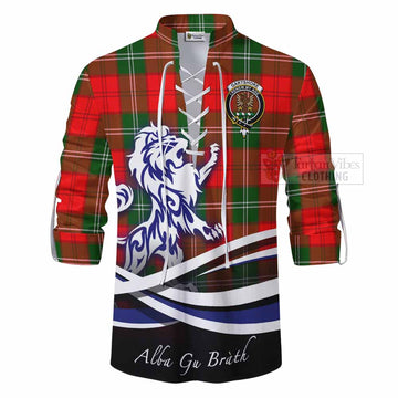 Gartshore Tartan Ghillie Kilt Shirt with Alba Gu Brath Regal Lion Emblem - Tartan Vibes Clothing
