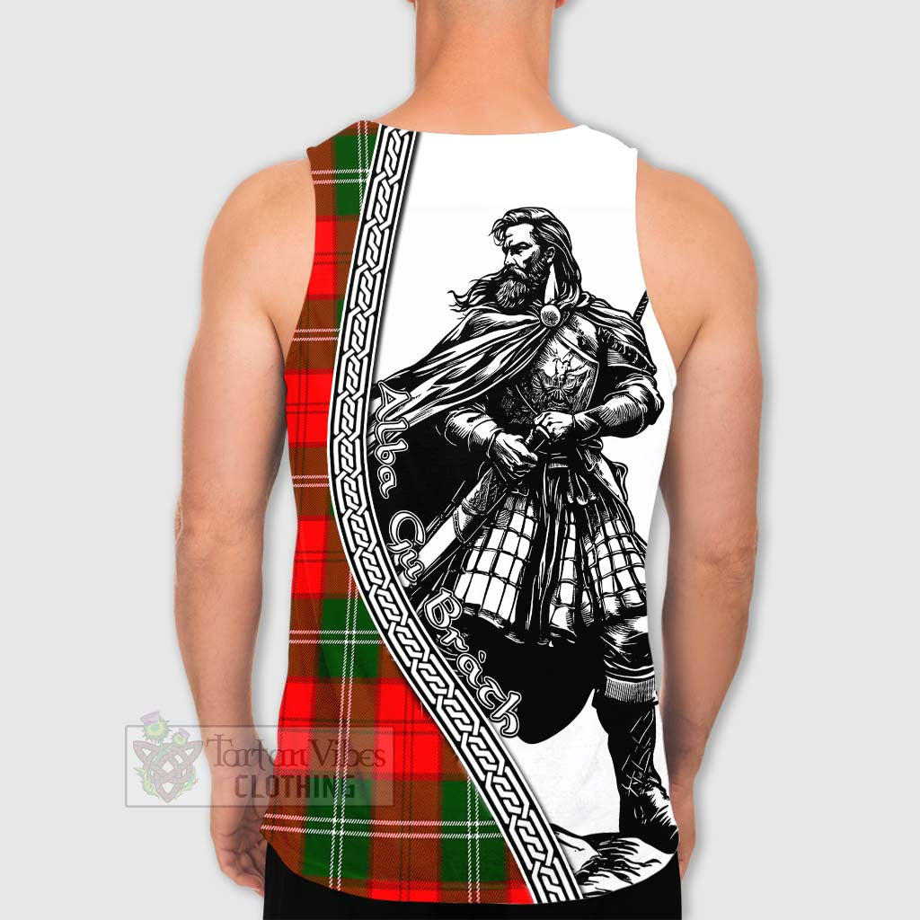 Gartshore Tartan Clan Crest Men's Tank Top with Highlander Warrior Celtic Style - Tartan Vibes Clothing